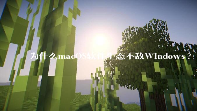 为什么macOS软件生态不敌Windows?