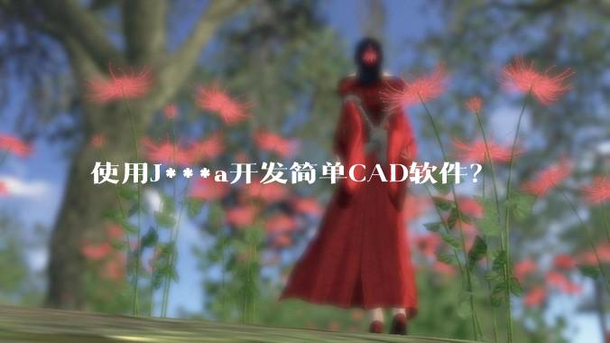 使用J***a开发简单CAD软件？