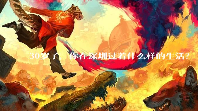 30岁了，你在深圳过着什么样的生活？