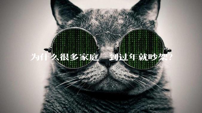 为什么很多家庭一到过年就吵架？