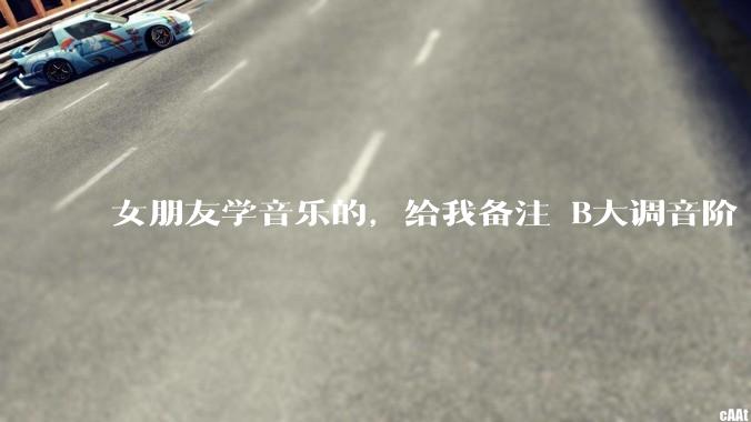 女朋友学音乐的，给我备注 B大调音阶 是什么含义呢？